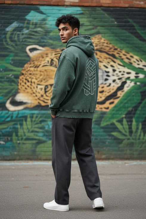 Paradigm - Snow Wash Hand-Frayed Heavyweight  Hoodie